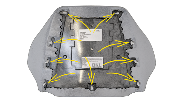 Befestigungs-Klemmfedern Rückenpolster für die Dentaleinheiten Sirona M1 (90/94/96) und Sirona E