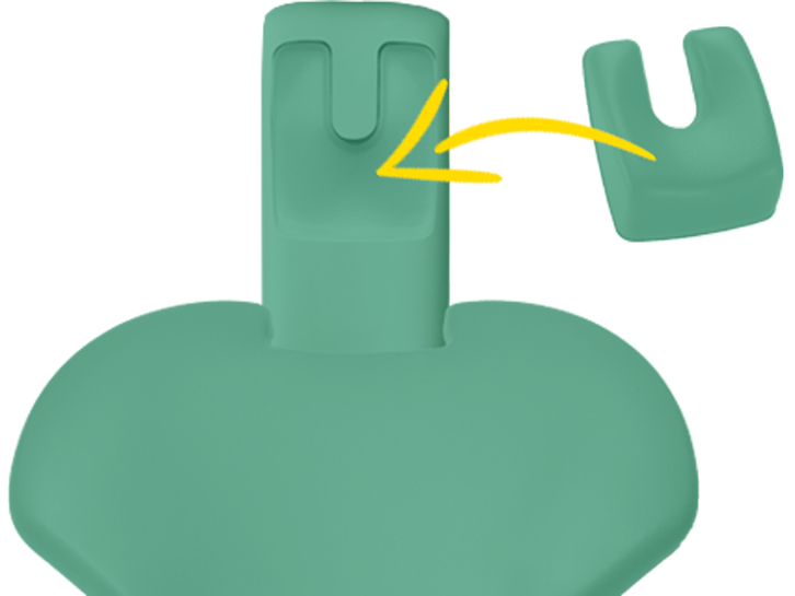 Polsterset Sirona C/C+/M1+/ProFeel+ mit magnetischem U-Kopfpolster und breitem Rücken