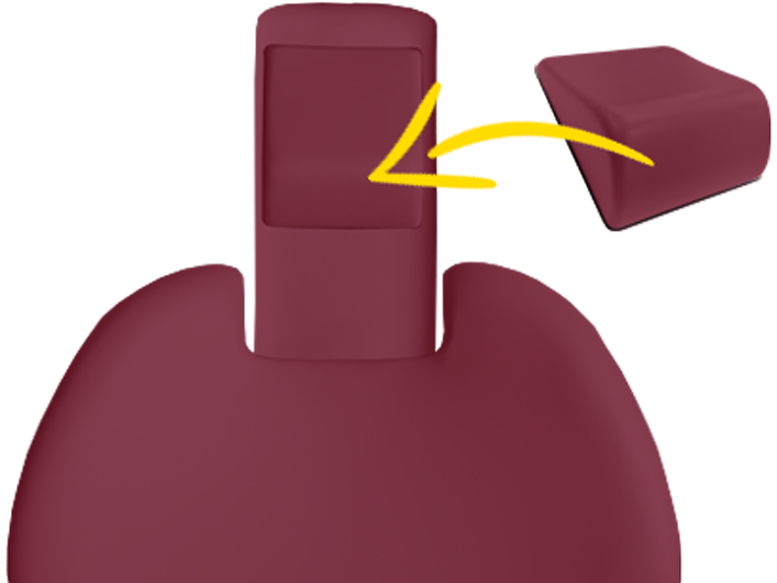 Kit de Rembourrage Sirona C/C+/M1+/ProFeel+ avec Coussin de nuque en coin magnétique et Dossier Étroit