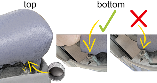 Sirona C/C+/M1+/ProFeel+ Narrow Backrest Upholstery Assembly Aid