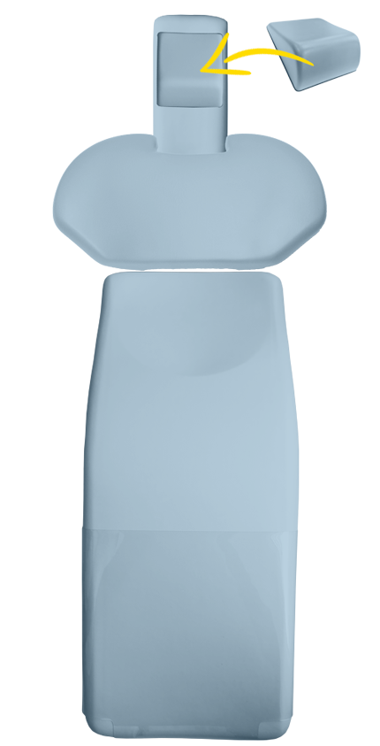 Jeu de sellerie Sirona C/C+/M1+/ProFeel  avec coussin têtière en coin