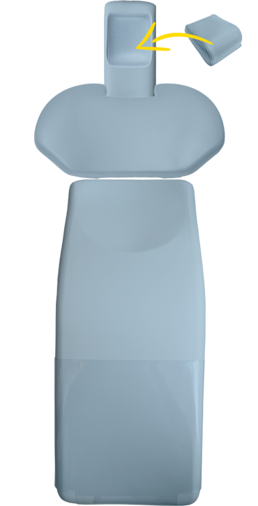Kit de Rembourrage Sirona C/C+/M1+/ProFeel+ avec Coussin doux magnétique et Dossier Large