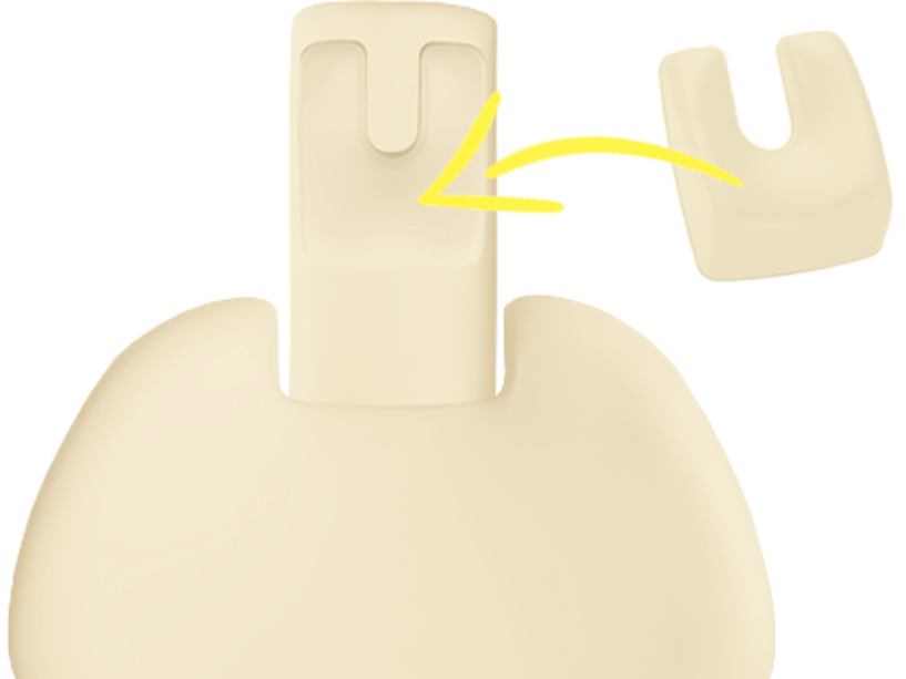 Polsterset Sirona C/C+/M1+/ProFeel+ mit magnetischem U-Kopfpolster und schmalem Rücken