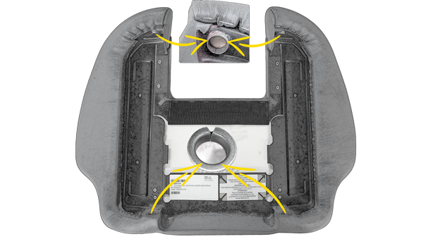 Sirona C/C+/M1+/ProFeel+ Narrow Backrest Motorized Headrest Mounting Attachment