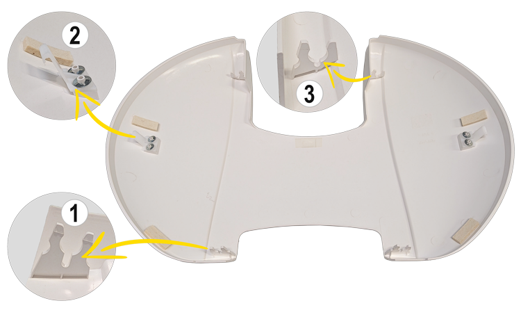 Montageanleitung Rückenblende Sirona Teneo/Sinius/Axano Dentaleinheiten mit motorischer Kopfplatte oder Multimotion Kopfpolster