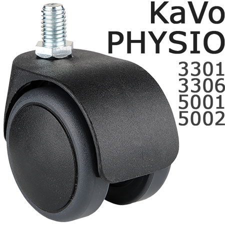Roulettes de KaVo Physio 3301, KaVo Physio 3306, KaVo Physio 5001, KaVo Physio 5002 Tabouret Dentaire
