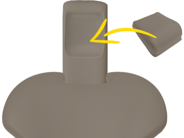 Polsterset Sirona C/C+/M1+/ProFeel+ mit magnetischem Soft Kopfkissen und breitem Rücken