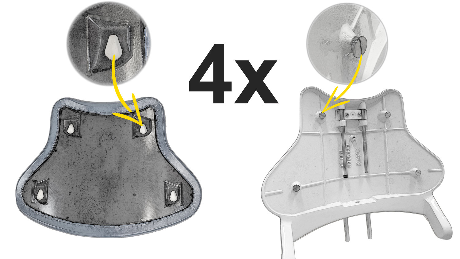 Backrest Upholstery Progress Standard for KaVo 1058, E50, E30 and 3310
