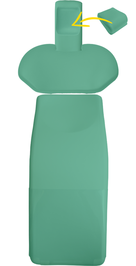 Polsterset Sirona C/C+/M1+/ProFeel+ mit magnetischem Soft Kopfkissen und breitem Rücken