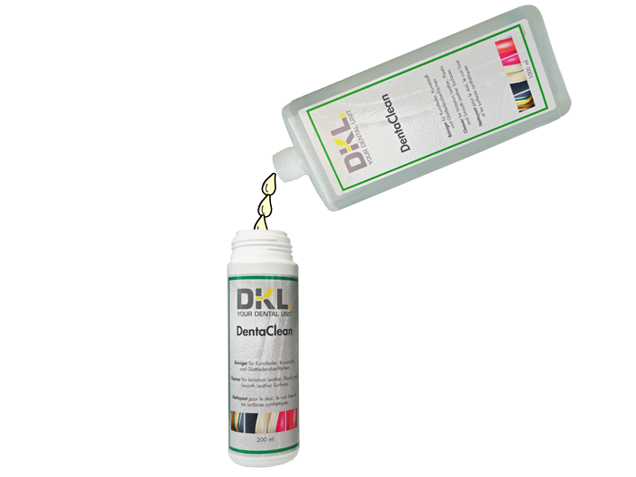 DentaClean Nettoyant pour similicuir 1000 ml bouteille de recharge