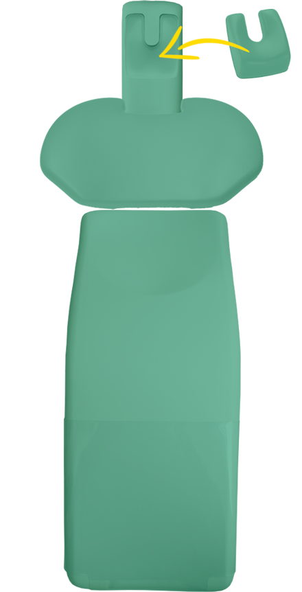 Polsterset Sirona C/C+/M1+/ProFeel+ mit magnetischem U-Kopfpolster und breitem Rücken