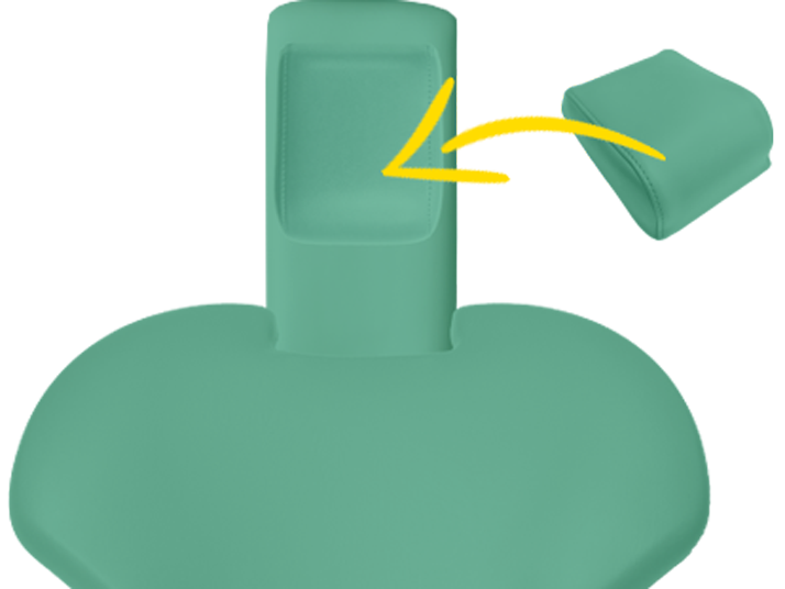 Polsterset Sirona C/C+/M1+/ProFeel+ mit magnetischem Soft Kopfkissen und breitem Rücken