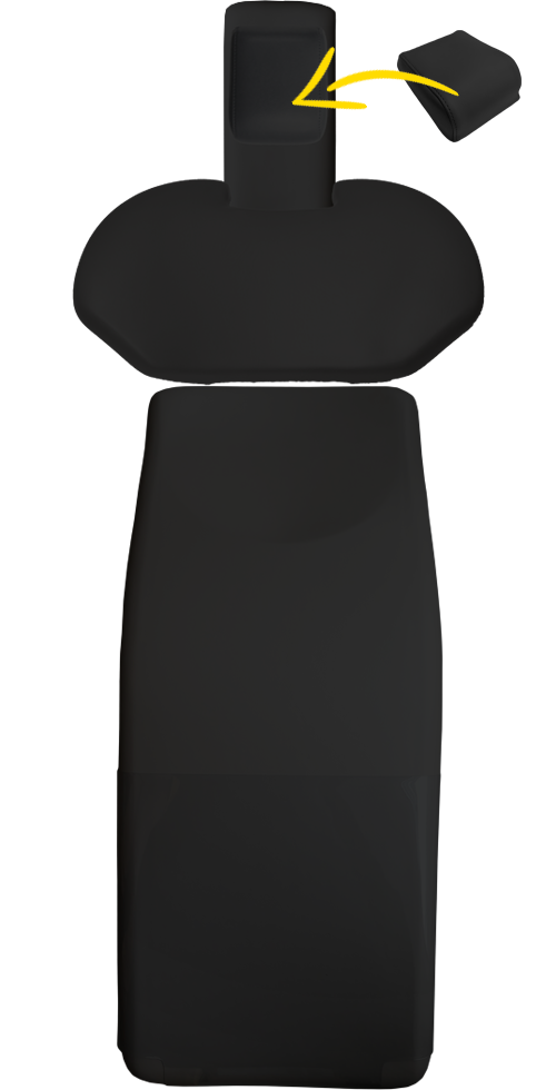 Polsterset Sirona C/C+/M1+/ProFeel+ mit magnetischem Soft Kopfkissen und breitem Rücken