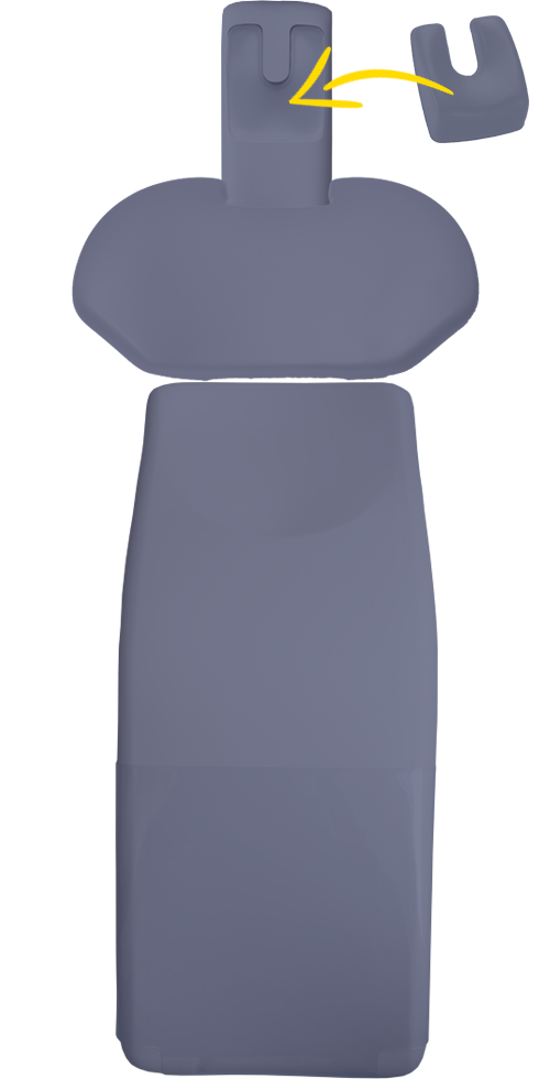 Polsterset Sirona C/C+/M1+/ProFeel+ mit magnetischem U-Kopfpolster und breitem Rücken