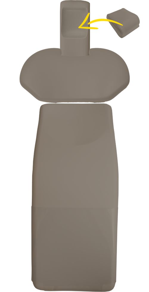 Polsterset Sirona C/C+/M1+/ProFeel+ mit magnetischem Soft Kopfkissen und breitem Rücken